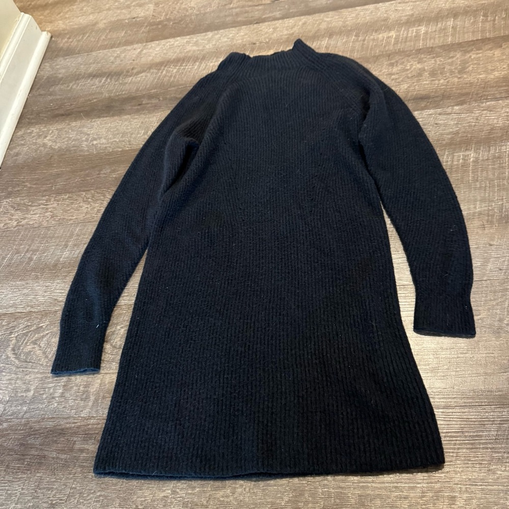 Abercrombie & Fitch Black Mock Neck Sweater Dress